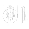 Hella Pagid Brake Rotor Pair Rear 50366PRO