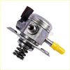 Silver metallic high pressure fuel pump with yellow handle and black connector for ford f150 2017 to 2019