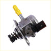 High pressure silver metallic fuel pump with bright yellow handle and black connector for ford f150 2017 to 2019