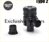 Black plastic type z engine valve cover with matching cap for high quality racing turbo aluminum 25mm diesel blow off valve