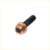 A copper hex head high tensile exhaust manifold to turbo stud kit bolt with black threaded shaft for ford territory sx