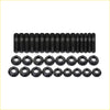 Set of black coated steel high tensile bolts and hex nuts for ford territory sx sy 4.0l exhaust manifold turbo dump pipe