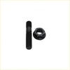 Black coated metal bolt and hex nut assembly from high tensile exhaust manifold and turbo full stud kit for ford territory