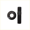 Black coated metal bolt and hex nut from high tensile turbo charger stud kit for ford ranger weat 3.0l
