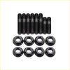 Set of black coated steel high tensile turbo charger studs and hex nuts for ford ranger weat 3.0l engine