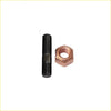Black threaded bolt with copper hex nut high tensile turbo charger stud kit for mazda bt50 22l 2011