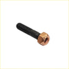 Black threaded bolt with copper hex nut from high tensile turbo charger stud kit for mazda bt-50 up 2.2l 2011