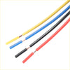 Hole expansion port power switch wires for toyota alphard shown with yellow blue black and red exposed copper strands