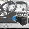 Black plastic drl daytime running light switch with blue base for offroad 4wd and ute toyota hole expansion port