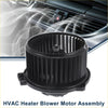 Black plastic hvac blower motor assembly for toyota tundra 2004-2006 with circular ribbed casing visible from the back side