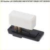 Hvac blower motor resistor with white plastic relay black base and metal terminals ideal for 4wd ute offroad use