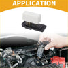 Hvac blower motor resistor with white rectangular relay, black base, and metal contacts for 4wd ute offroad use