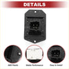 Black abs plastic hvac blower motor resistor adapter for toyota highlander 2001-2003 with multiple connection points