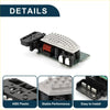 Black and silver hvac blower motor resistor for Toyota Highlander with red coil and abs plastic housing for stable use