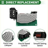 Gray textured motor resistor with black plastic connectors and green circuit board base for toyota highlander 2010-2017