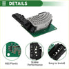Silver aluminum heat sink with black abs bracket and circuit board for hvac blower motor resistor toyota highlander 2010-2017