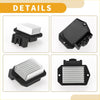 Hvac blower motor resistor for toyota prius 2001-2003 black plastic housing with silver aluminum heat sink fins
