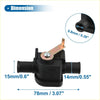 Black plastic hvac heater control valve with brass lever and metal screw for toyota tacoma 1995 to 2000 engines