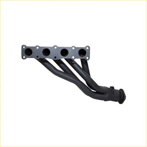 Black mandrel bent aftermarket exhaust manifold with four ports and flange for hyundai iload 2.4lt tq-v series 2007