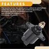Black idle air control valve with gold tip for Toyota Tacoma 2000-2004 engine maintenance close-up back view