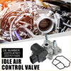 Silver and black idle air control valve with plastic housing metal fittings and two rubber gaskets for toyota tercel paseo 1998-1999