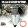 Gray and silver idle air control valve with black connector and flange base for toyota avanza 1.5l 2006-2012 with gasket