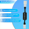 Black rectangular auto idle stop shut-off eliminator with white plastic connectors and black cable for toyota tacoma