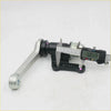 Silver metal crank handle with black grip and base being measured by caliper for toyota hilux tiger stout idler arm support