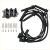 Black ignition coil spark plugs and distributor wires set for ford f150 e150 taurus fd498 use