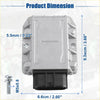 Silver plastic ignition coil control module with black connector and dimensions for toyota 4runner 1989-1992