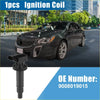 Black ignition coil with cylindrical body and rectangular connector for toyota matrix 2003-2006 replacement part