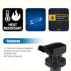 Black plastic ignition coil with rectangular housing and cylindrical base for toyota matrix 2003-2006 replacement