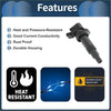 Black ignition coil pack for Toyota Altezza Gita SXE10 with durable housing and heat-resistant design