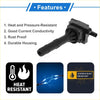 Black plastic ignition coil pack for Toyota Avanza 2002-2011 with durable housing and heat-resistant design