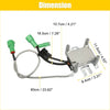 Silver metallic ignition control module replacement with green connectors and black wiring for toyota 4runner 1984-1989