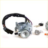 Silver metal ignition switch with black wiring harness and keyhole for toyota hilux 1983-1988 lock set