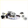 Gray ignition switch assembly with keyhole and bundled wires for ignition door fuel lid lock set mazda b series bravo b2200