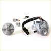 Silver ignition door fuel tank lock with key cylinder wiring harness for toyota hilux rn50 rn60 1983-1988 back view