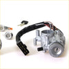 Silver metal ignition switch assembly with black wiring and multi-pin connector for toyota hilux lock set 79-83