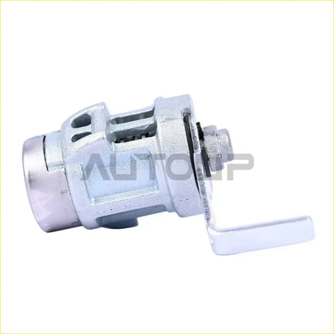 Silver metal ignition door and tailgate lock cylinder with lever handle and grooves for chevy silverado with 2 keys
