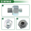 Silver metallic fuel pressure sensor with gray plastic connector and threaded end for toyota tundra 2001-2004