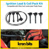 Black ignition lead and coil pack kit in durable material for landcruiser prado 5vz-fe hilux surf paseo