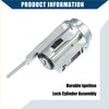 Silver metal ignition lock cylinder for Toyota 4Runner 1996 to 2002 with cylindrical body and keyway visible
