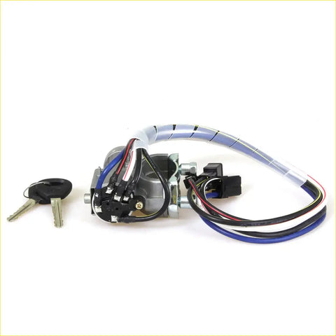 Silver metal ignition lock switch with bundled wires and black key for mazda bravo b2000 b2200 b2600