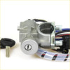 Silver metal ignition lock switch assembly with black key and wiring for mazda b series b2000 b2200 b2600