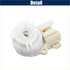 White plastic ignition start steering switch assembly for Toyota Tundra with molded housing and electrical connector back view
