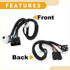 Black coiled ignition starter switch wiring harness with colored wires and connectors for toyota 4wd ute offroad use