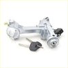 Silver metal ignition starter switch assembly with two black key fobs and keys for toyota hilux 1988-1997