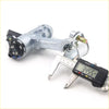 Silver metal ignition starter switch with black plastic parts measured by digital caliper for toyota hilux surf 89-95