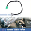 Black ignition starter switch with green connector and white housing for Toyota Land Cruiser 2008-2021 back view